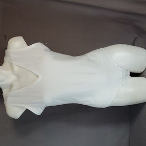 New without tags Spanx white tank bodysuit style 20276R size L